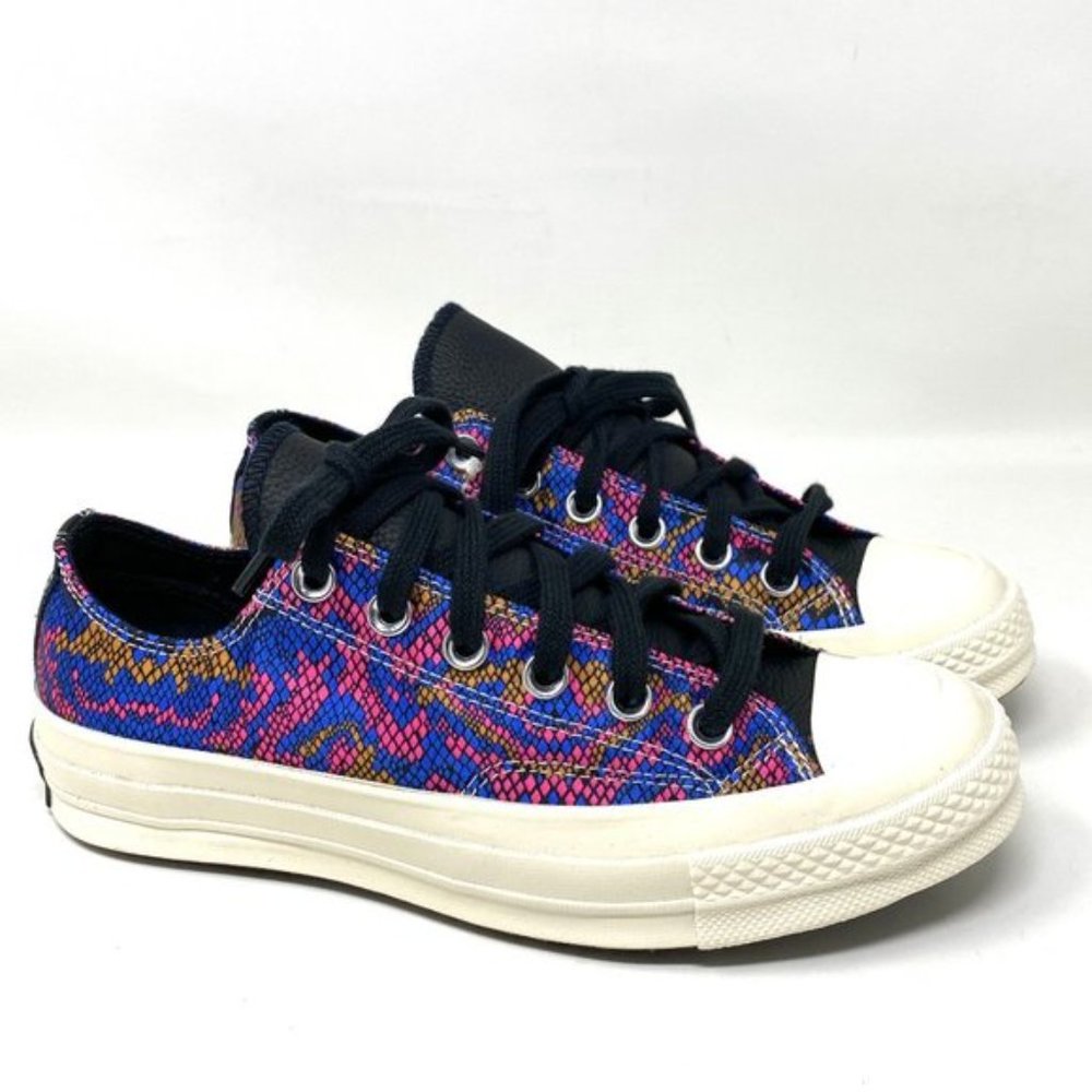 Converse CHUNK 70 OX Blue Pink Egret Canvas Low Top Sneaker Women's Size 570265C - Picture 8 of 11